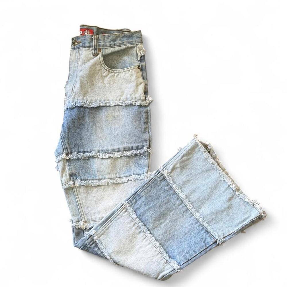Blue vintage Zana Di y2k patchwork denim